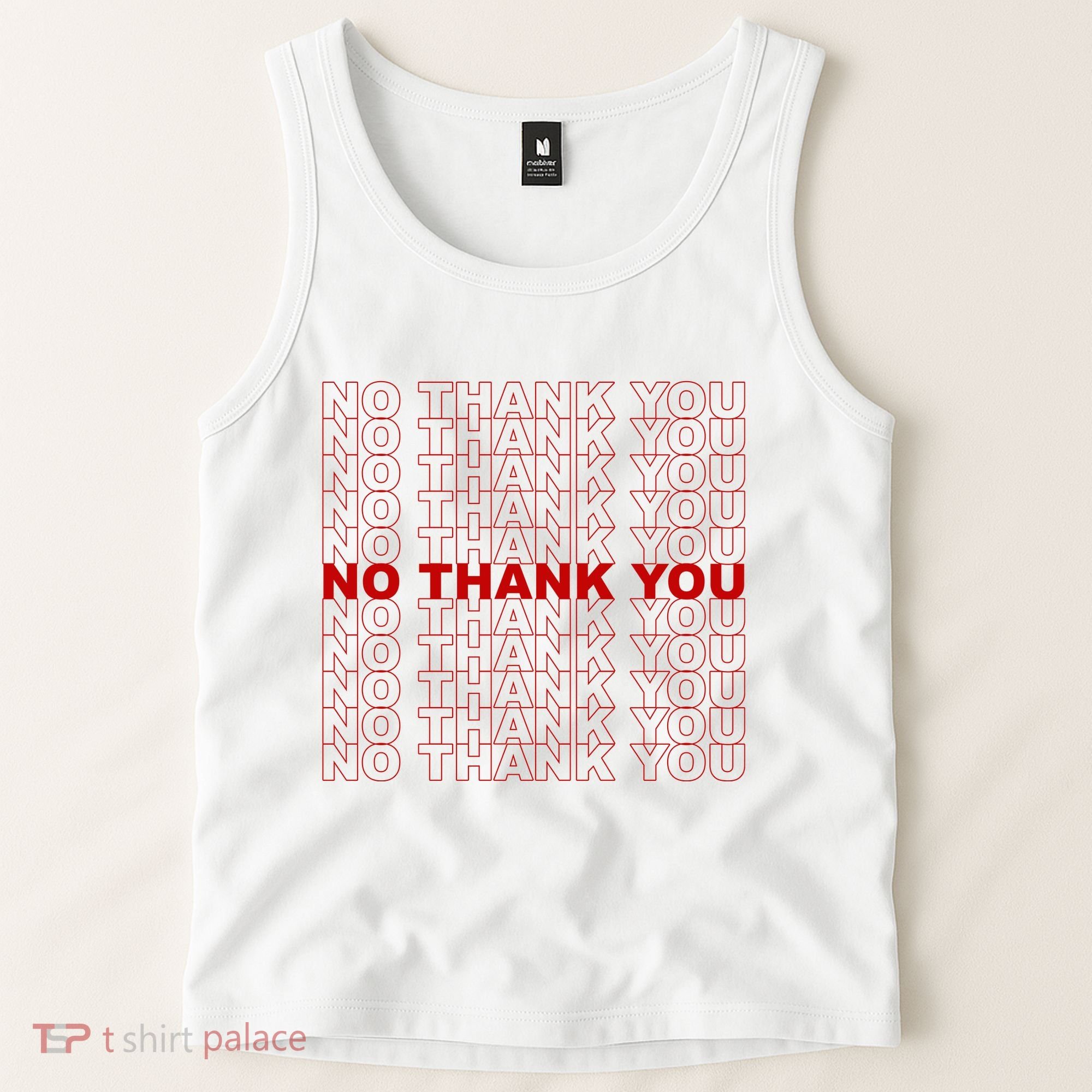 No Thank You Classic Retro Tank Top