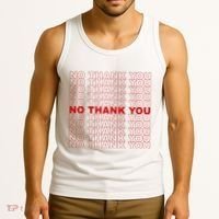 No Thank You Classic Retro Tank Top thumb 3