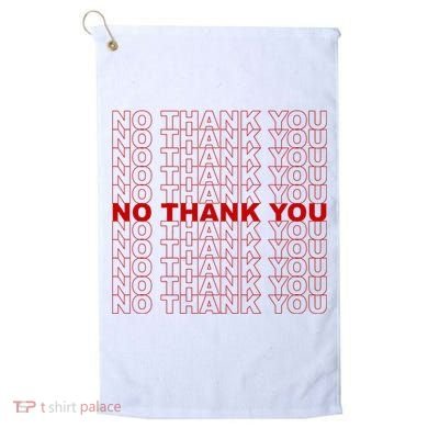 No Thank You Classic Retro Golf Towel
