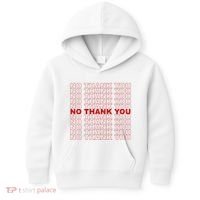 No Thank You Classic Retro Kids Hoodie thumb 0