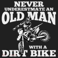 Never Underestimate An Old Man With A Dirt Bike Funny Gifts Beanie thumb 2