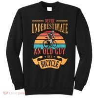 Never Underestimate An Old Guy On A Bicycle Cycling Sweatshirt thumb 0