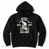 Never Underestimate An Old Guy On A Bike Hoodie thumb 0