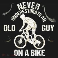 Never Underestimate An Old Guy On A Bike Apron thumb 3
