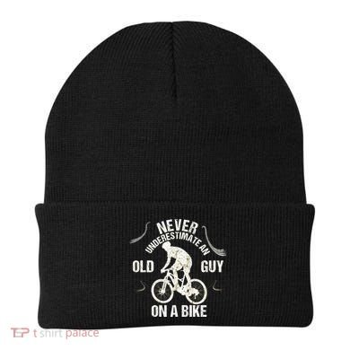 Never Underestimate An Old Guy On A Bike Beanie