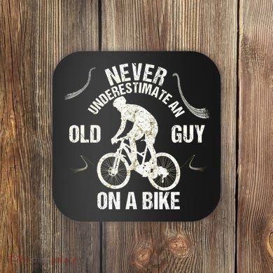Never Underestimate An Old Guy On A Bike Coaster