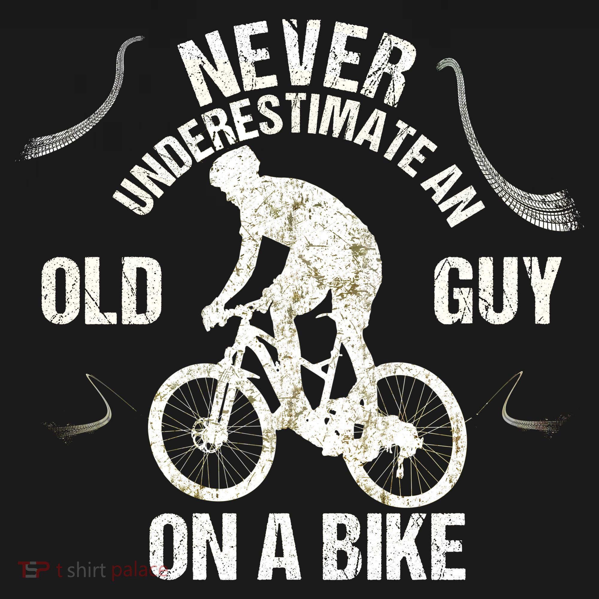 Never Underestimate An Old Guy On A Bike Baby Bodysuit