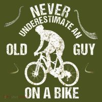 Never Underestimate An Old Guy On A Bike T-Shirt thumb 7