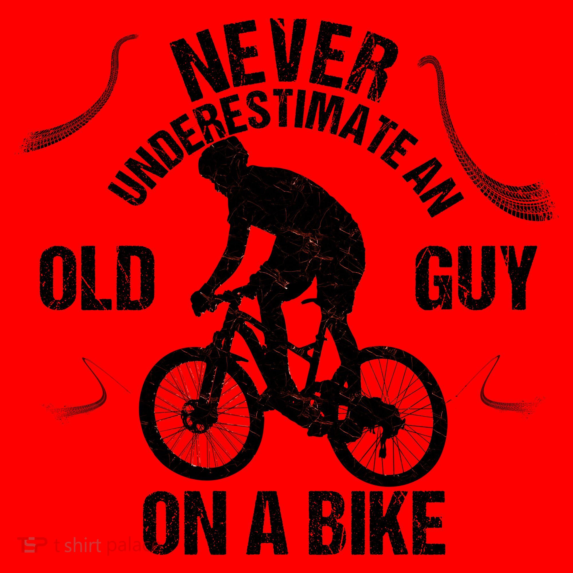 Never Underestimate An Old Guy On A Bike Santa Hat