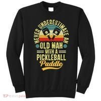 Never Underestimate An Old Man With A Pickleball Paddle Sweatshirt thumb 0