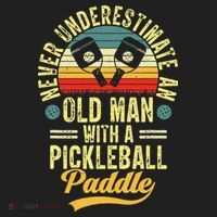Never Underestimate An Old Man With A Pickleball Paddle Hat thumb 2