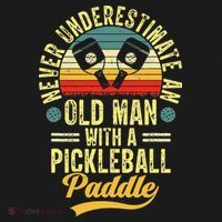 Never Underestimate An Old Man With A Pickleball Paddle Kids Sweatshirt thumb 2