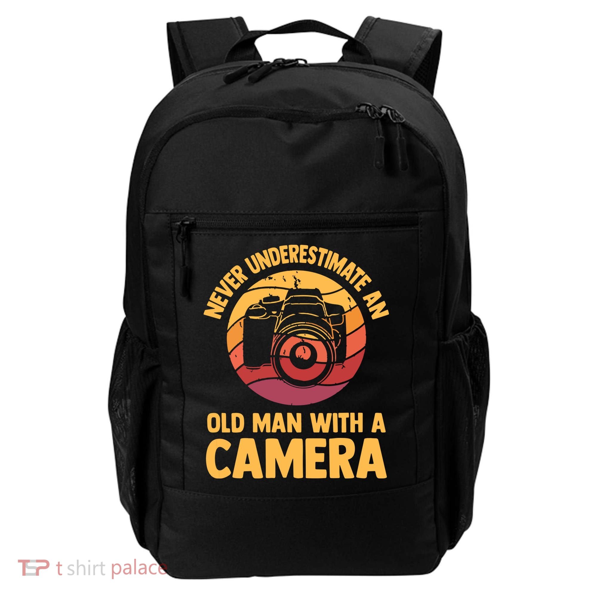 Never Underestimate An Old Man With A Camera Photography Backpack