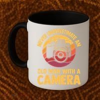 Never Underestimate An Old Man With A Camera Photography Coffee Mug thumb 2