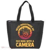 Never Underestimate An Old Man With A Camera Photography Tote Bag thumb 0