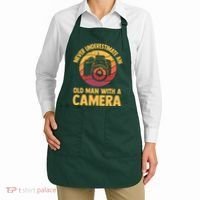 Never Underestimate An Old Man With A Camera Photography Apron thumb 2