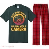 Never Underestimate An Old Man With A Camera Photography Pajama Set thumb 0