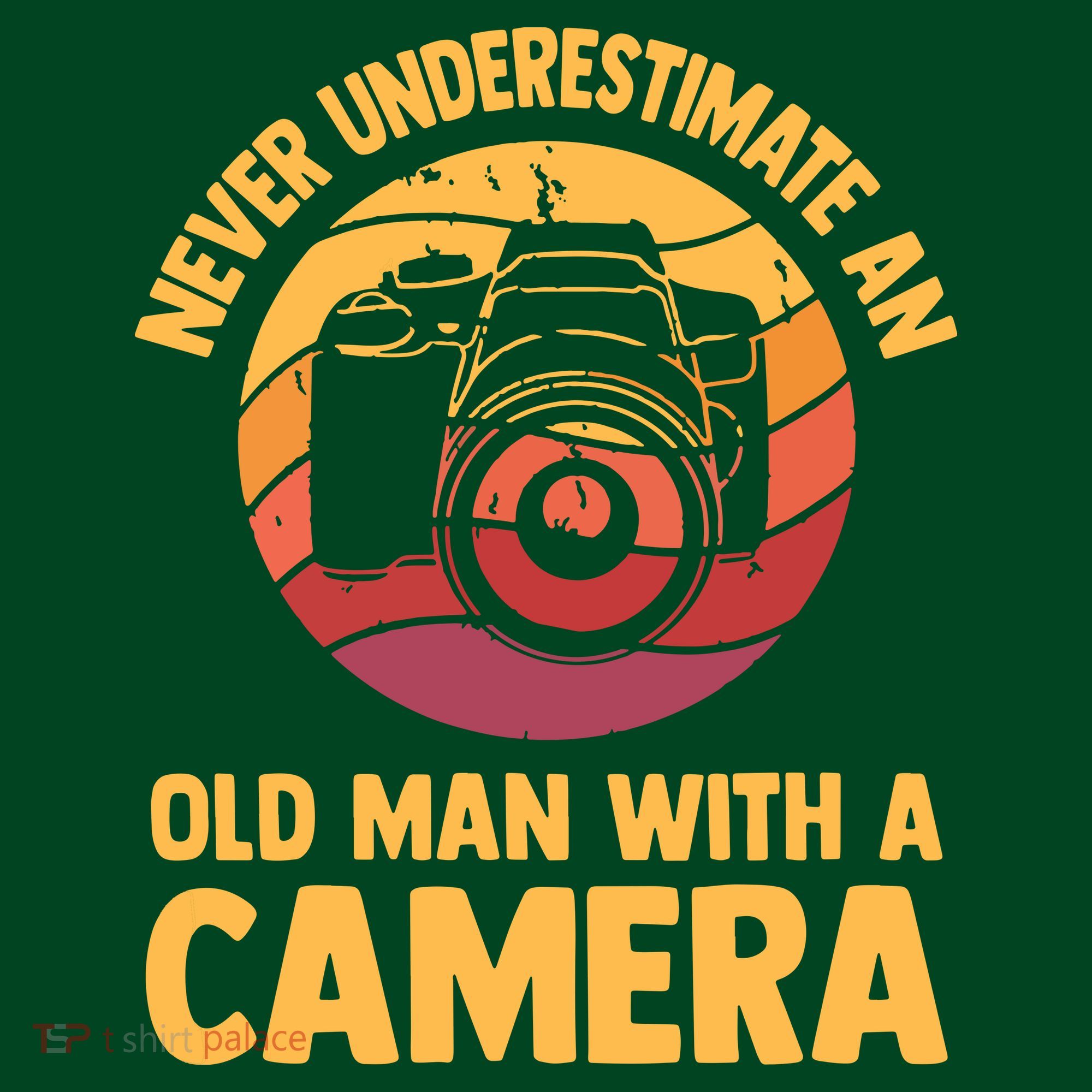 Never Underestimate An Old Man With A Camera Photography Mousepad