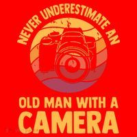 Never Underestimate An Old Man With A Camera Photography Santa Hat thumb 1