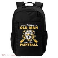 Never Underestimate An Old Man Who Loves Paintball Backpack thumb 0