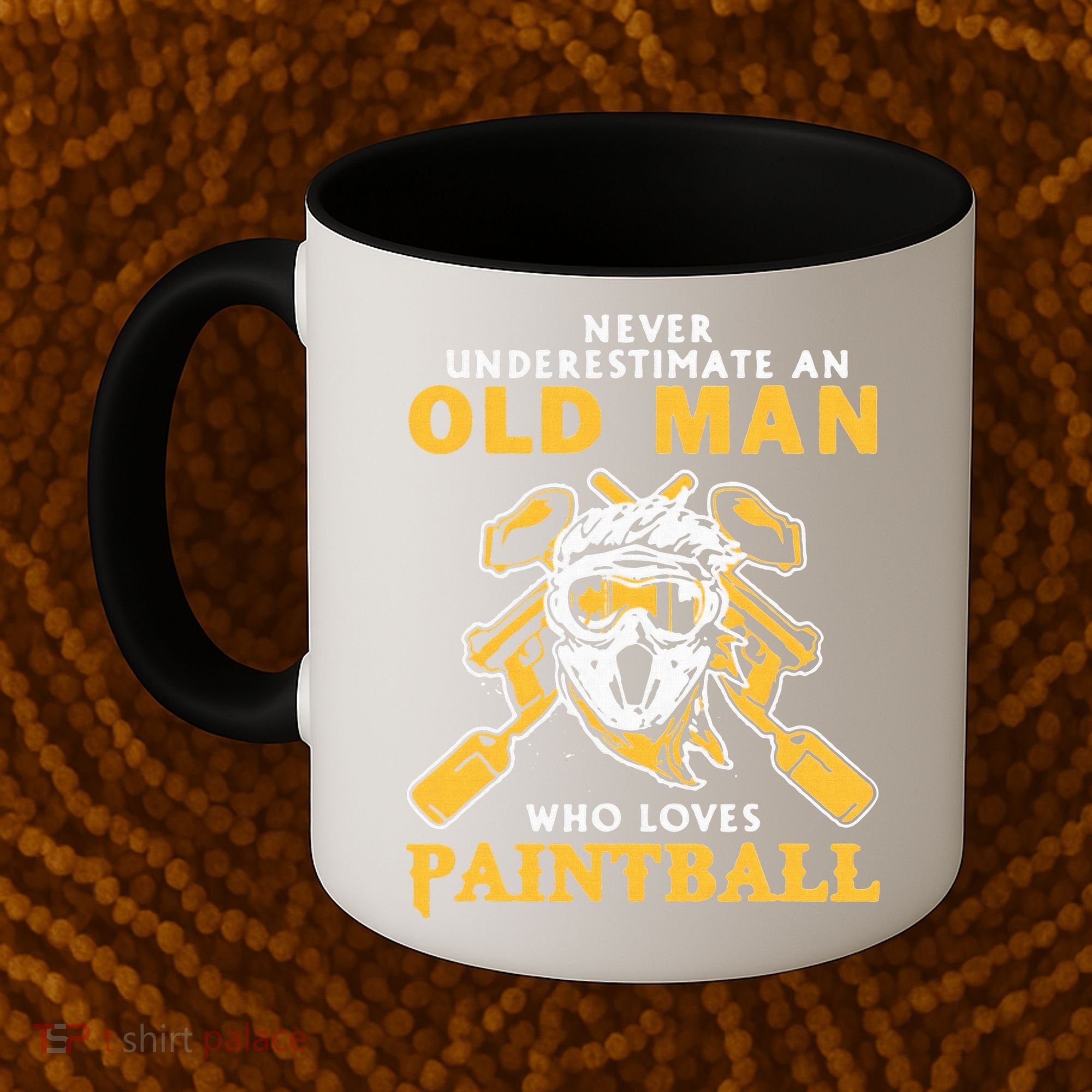 Never Underestimate An Old Man Who Loves Paintball Coffee Mug
