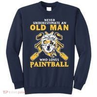 Never Underestimate An Old Man Who Loves Paintball Sweatshirt thumb 0