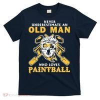 Never Underestimate An Old Man Who Loves Paintball T-Shirt thumb 0