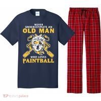 Never Underestimate An Old Man Who Loves Paintball Pajama Set thumb 0