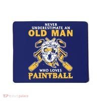 Never Underestimate An Old Man Who Loves Paintball Mousepad thumb 0