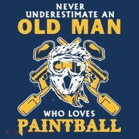 Never Underestimate An Old Man Who Loves Paintball Mousepad thumb 1