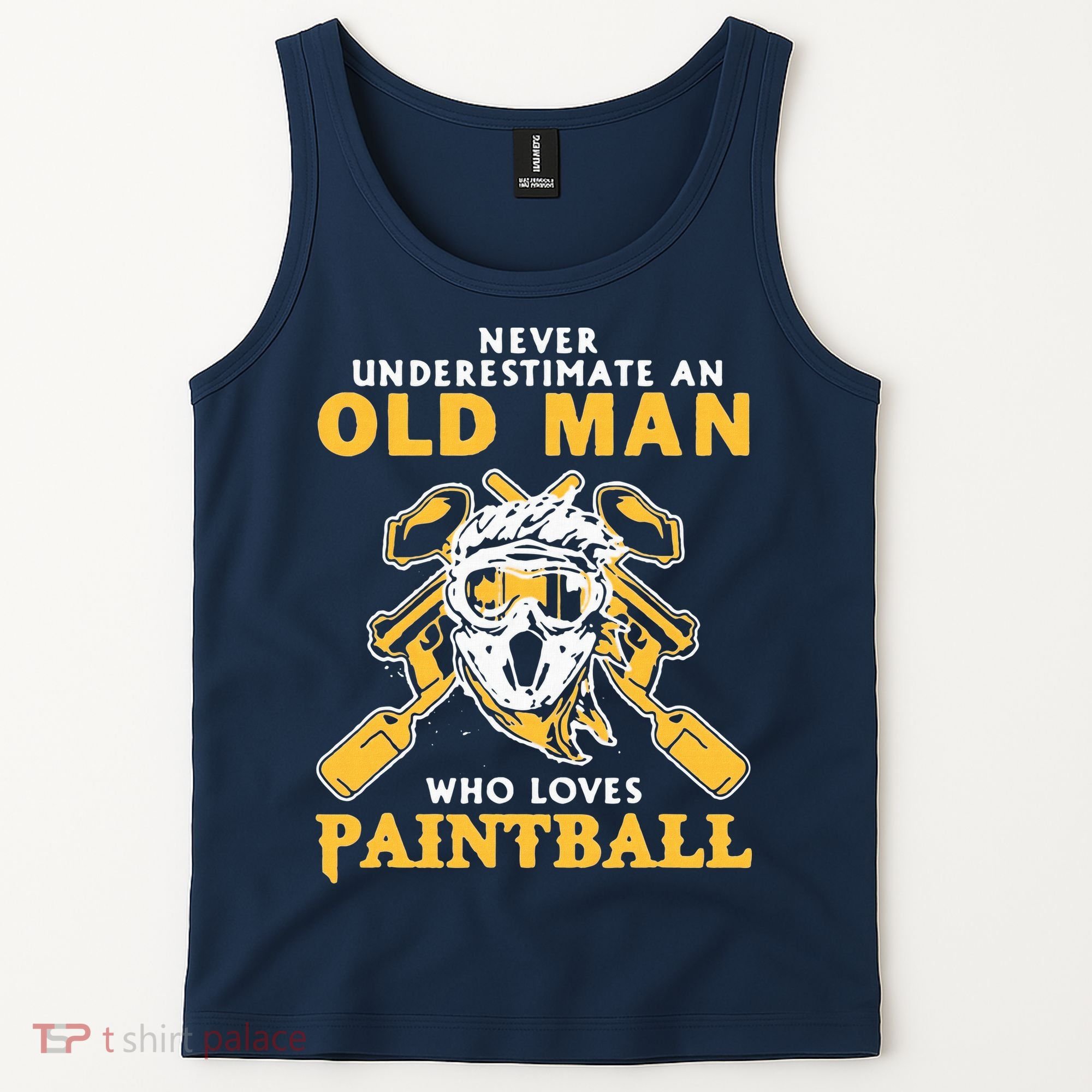Never Underestimate An Old Man Who Loves Paintball Tank Top