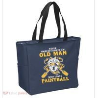 Never Underestimate An Old Man Who Loves Paintball Tote Bag thumb 2