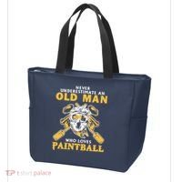 Never Underestimate An Old Man Who Loves Paintball Tote Bag thumb 3