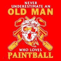Never Underestimate An Old Man Who Loves Paintball Santa Hat thumb 1