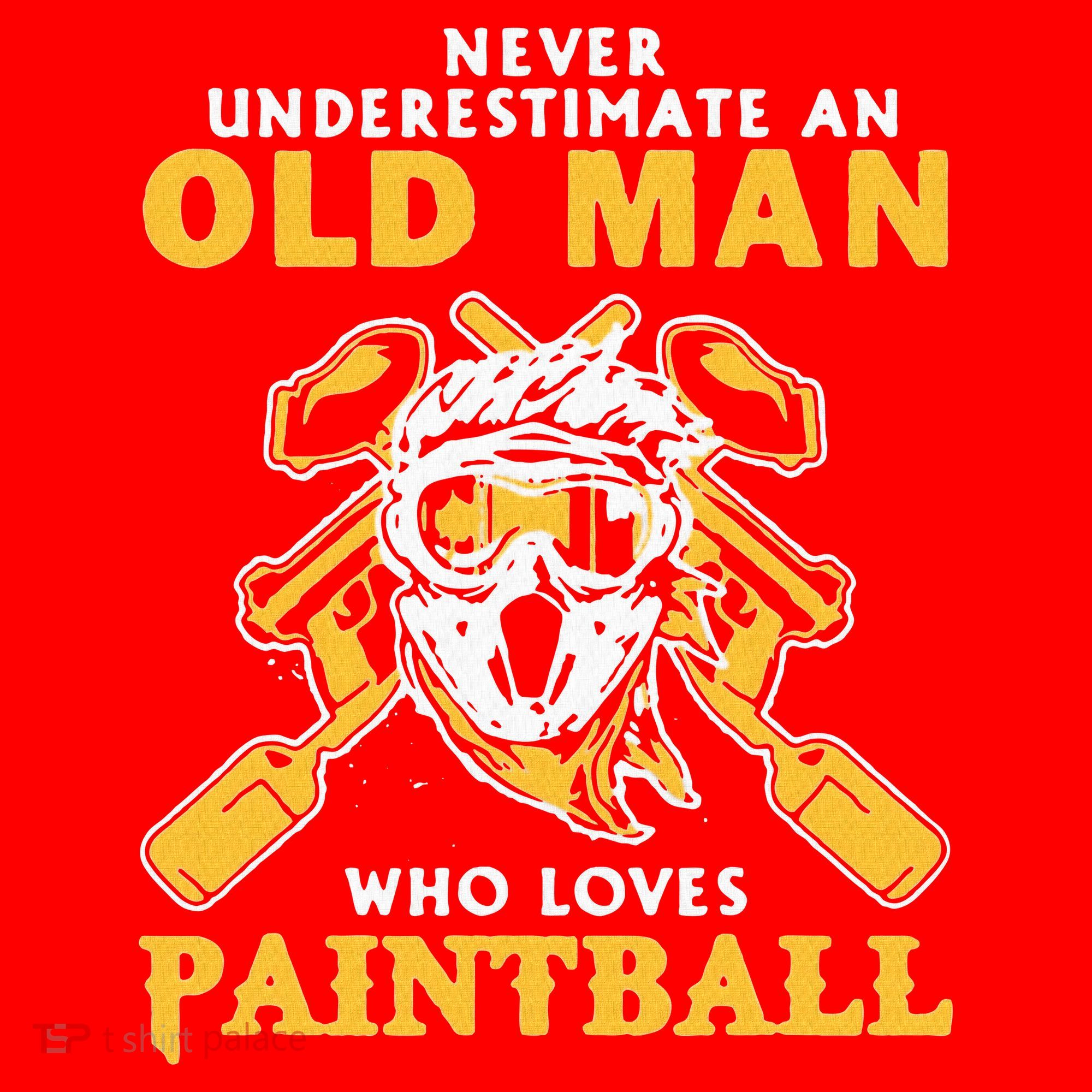 Never Underestimate An Old Man Who Loves Paintball Santa Hat