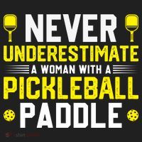 Never Underestimate A Woman With A Pickleball Paddle Beanie thumb 2