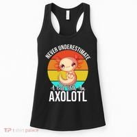 Never Underestimate A Girl With An Axolotl Women's Tank Top thumb 0