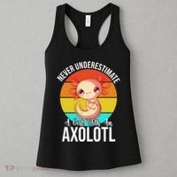 Never Underestimate A Girl With An Axolotl Women's Tank Top thumb 3