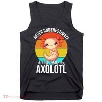 Never Underestimate A Girl With An Axolotl Tank Top thumb 0