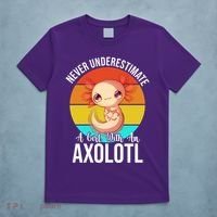 Never Underestimate A Girl With An Axolotl T-Shirt thumb 5