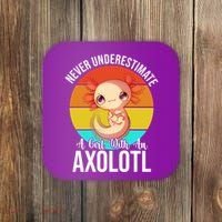 Never Underestimate A Girl With An Axolotl Coaster thumb 0