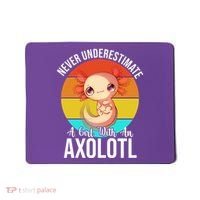 Never Underestimate A Girl With An Axolotl Mousepad thumb 0