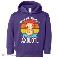 Never Underestimate A Girl With An Axolotl Toddler Hoodie thumb 0