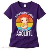 Never Underestimate A Girl With An Axolotl Women's T-Shirt thumb 0