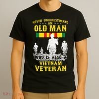 Never Underestimate An OLD MAN Vietnam Veteran Gift T-Shirt thumb 3