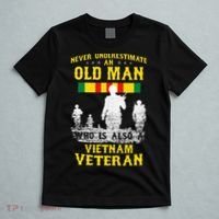 Never Underestimate An OLD MAN Vietnam Veteran Gift T-Shirt thumb 5