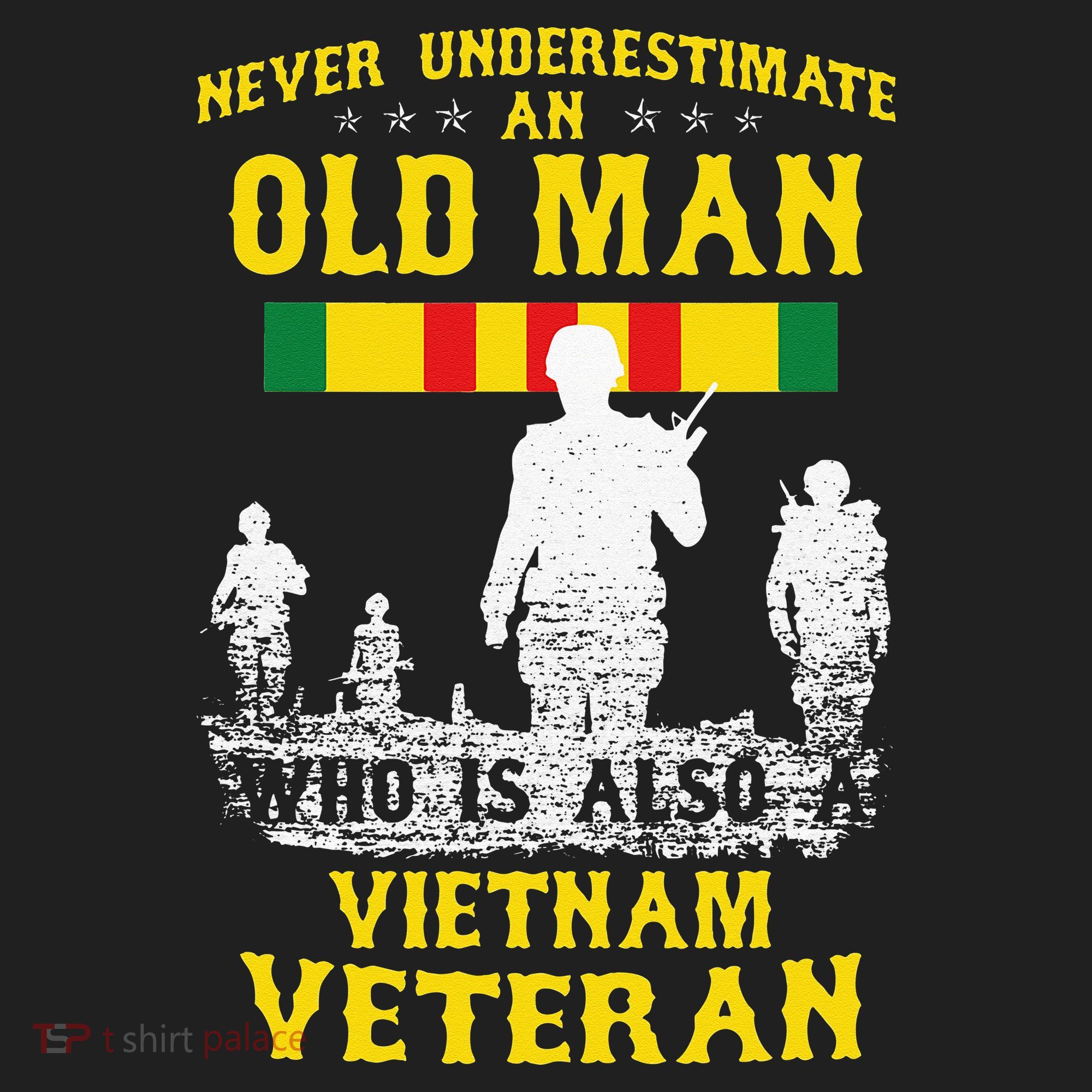 Never Underestimate An OLD MAN Vietnam Veteran Gift Beanie