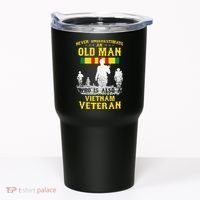 Never Underestimate An OLD MAN Vietnam Veteran Gift Tumbler thumb 0