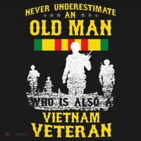 Never Underestimate An OLD MAN Vietnam Veteran Gift Toddler Hoodie thumb 2