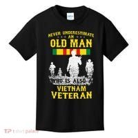 Never Underestimate An OLD MAN Vietnam Veteran Gift Kids T-Shirt thumb 0
